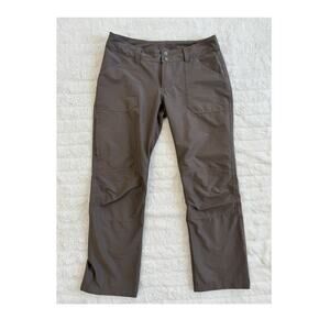 Patagonia Women's Brown Straight-Leg Hiking Pants Zip Button